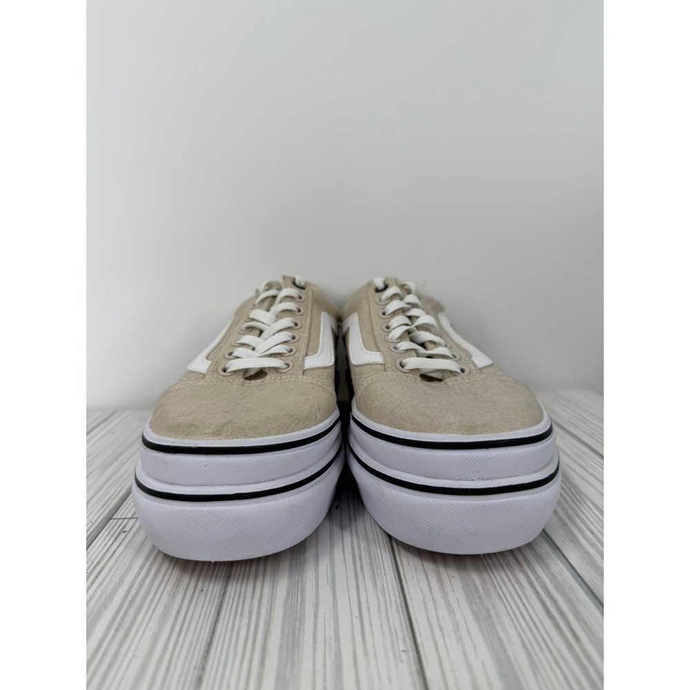 VANS SUPER COMFYCUSH PLATFORM CANVAS SANDSHELL Womens Size 9 New - Picture 10 of 15